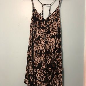 Black and White Cross Back Dress